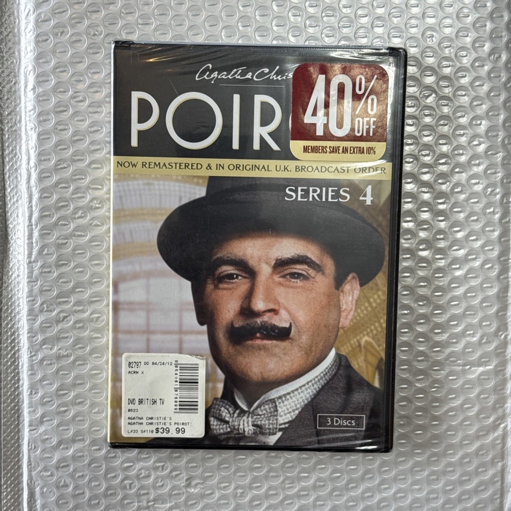 Agatha Christies Poirot: Series 4 (DVD, 2012, 3-Disc Set) Brand New Sealed